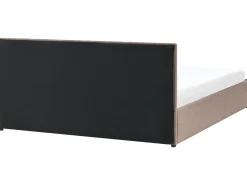 Sale Łóżko z pojemnikiem MASSOGNES Boucle Beżowoszary 180 x 200 cm Łóżka Tapicerowane|Łóżka Z Pojemnikiem