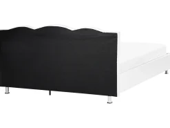Łóżko z pojemnikiem METZ Ekoskóra Biały 180 x 200 cm