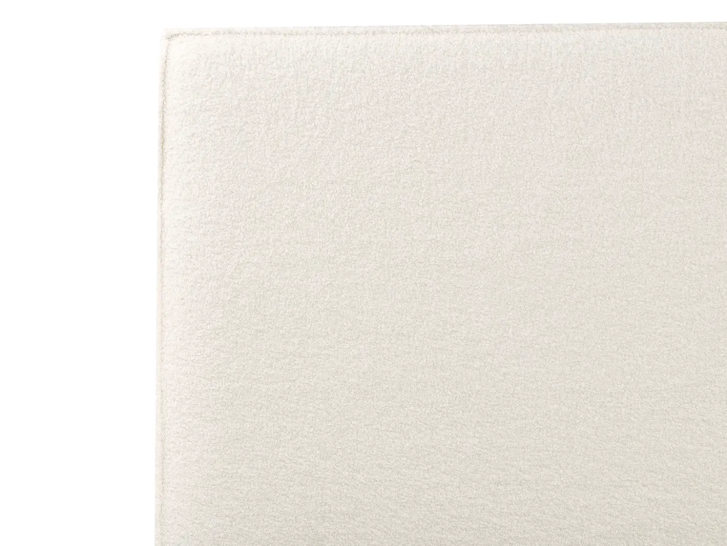 Clearance Łóżko z pojemnikiem MOISSAC Boucle Złamana biel 160 x 200 cm Łóżka Tapicerowane|Łóżka Podwójne