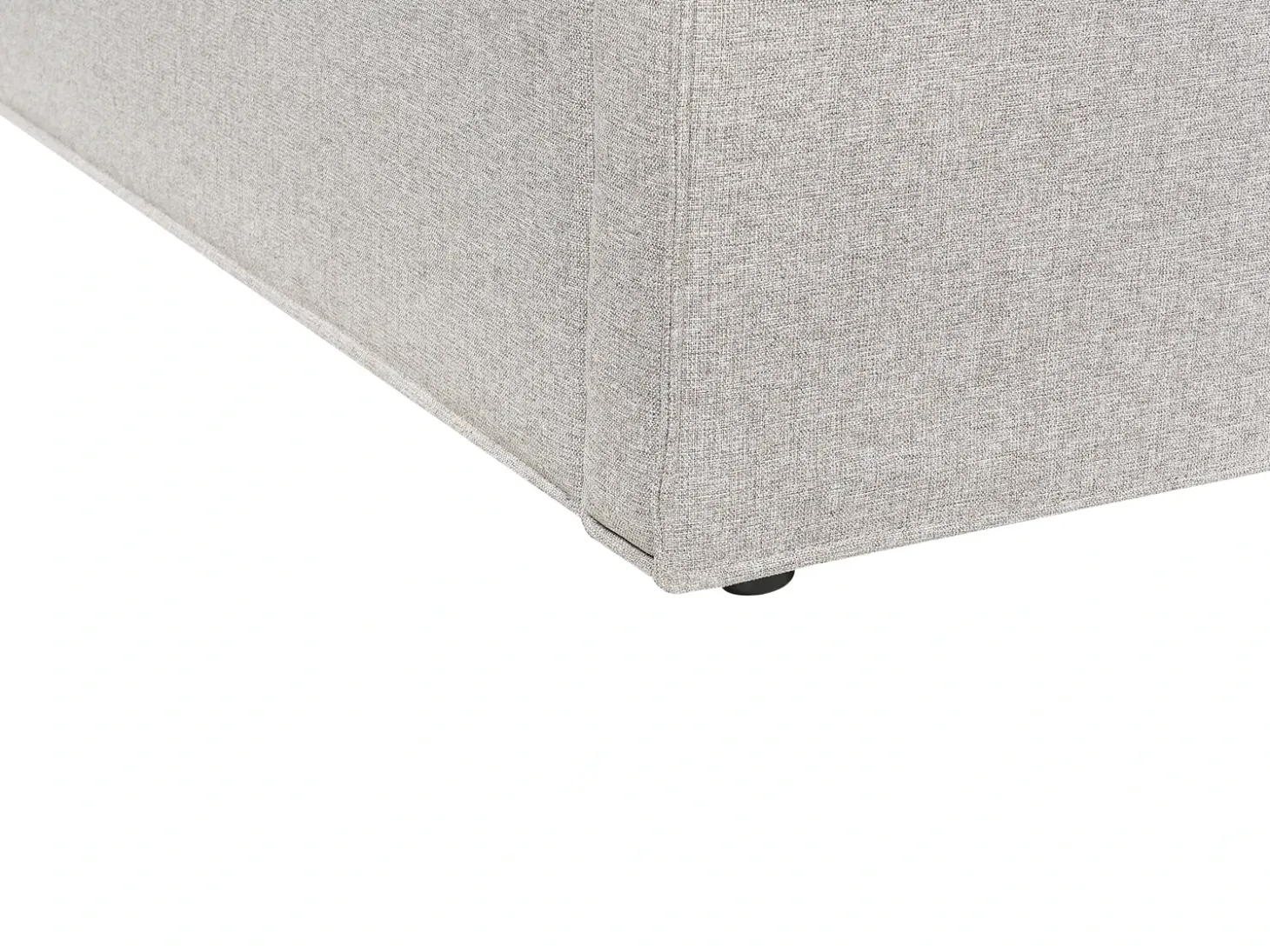 Discount Łóżko z pojemnikiem MOISSAC Jasnoszary 160 x 200 cm Łóżka Tapicerowane|Łóżka Podwójne