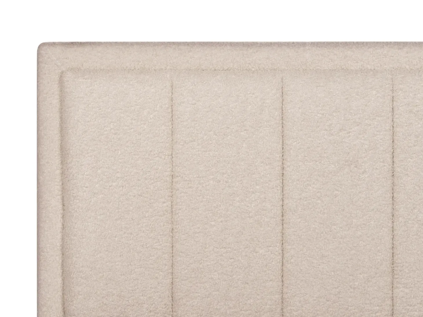 Clearance Łóżko z pojemnikiem MONTLAUR Boucle 140 x 200 cm Łóżka Tapicerowane|Łóżka Podwójne
