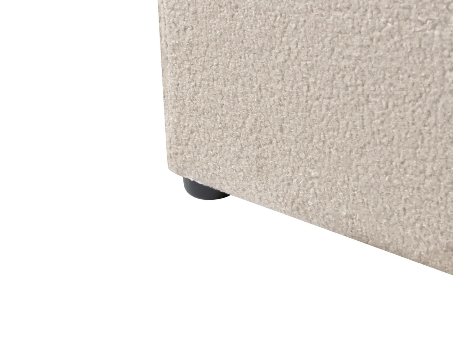 Clearance Łóżko z pojemnikiem MONTLAUR Boucle 140 x 200 cm Łóżka Tapicerowane|Łóżka Podwójne