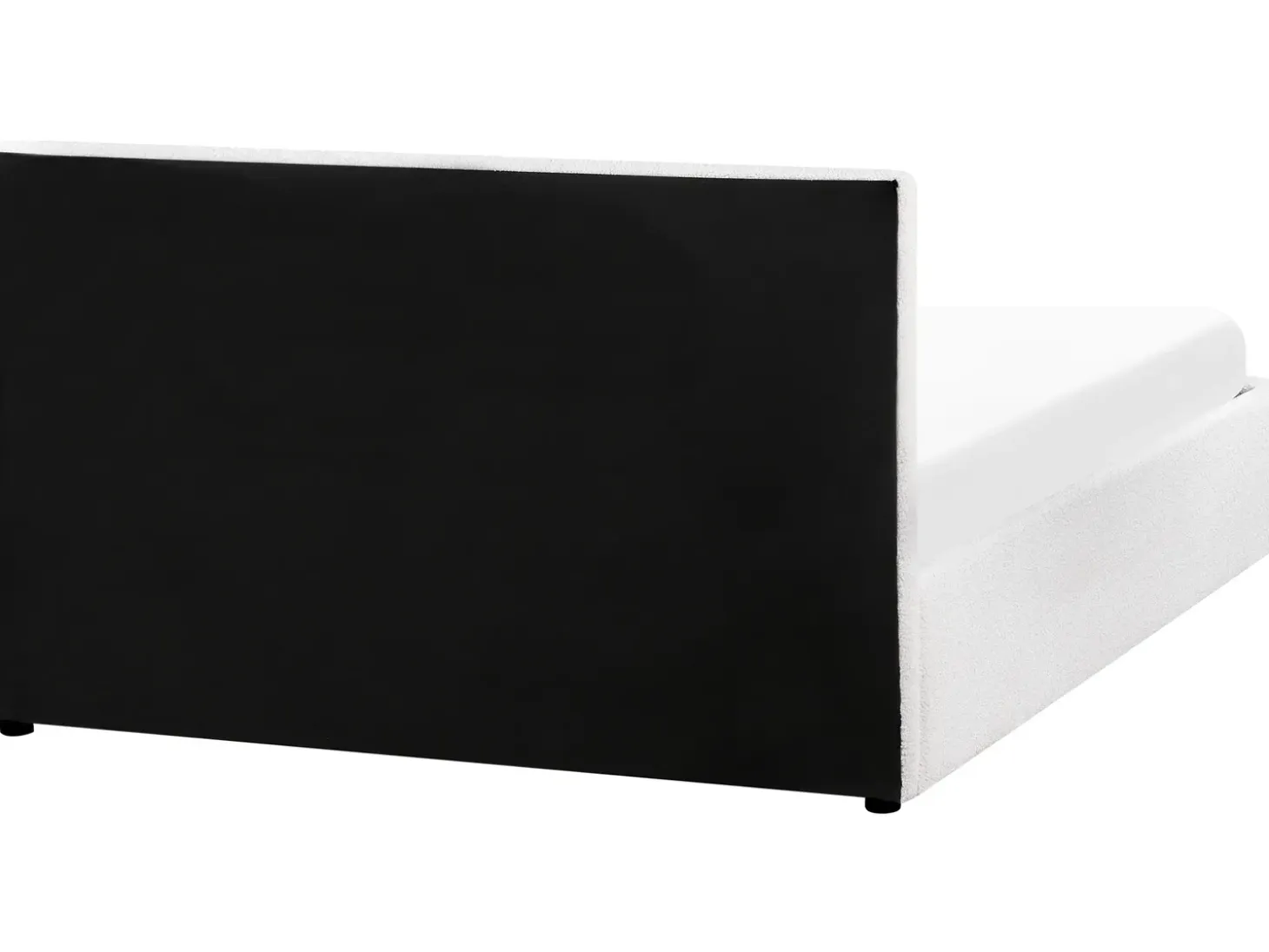 Clearance Łóżko z pojemnikiem MONTLAUR Boucle 140 x 200 cm Łóżka Tapicerowane|Łóżka Podwójne