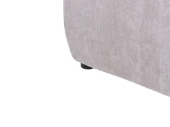 Outlet Łóżko z pojemnikiem MOUZON Szenil Beżowoszary 180 x 200 cm Łóżka Tapicerowane|Łóżka Podwójne
