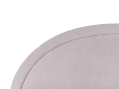 Outlet Łóżko z pojemnikiem MOUZON Szenil Beżowoszary 180 x 200 cm Łóżka Tapicerowane|Łóżka Podwójne