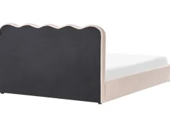 Outlet Łóżko z pojemnikiem NANTERRE Boucle 180 x 200 cm Łóżka Tapicerowane|Łóżka Podwójne