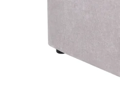 Sale Łóżko z pojemnikiem NANTERRE Szenil Beżowoszary 180 x 200 cm Łóżka Tapicerowane|Łóżka Podwójne