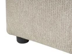 Outlet Łóżko z pojemnikiem NOYON Beżowoszary 180 x 200 cm Łóżka Tapicerowane|Łóżka Podwójne