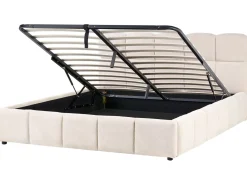 Clearance Łóżko z pojemnikiem NOYON Jasno 180 x 200 cm Łóżka Tapicerowane|Łóżka Podwójne