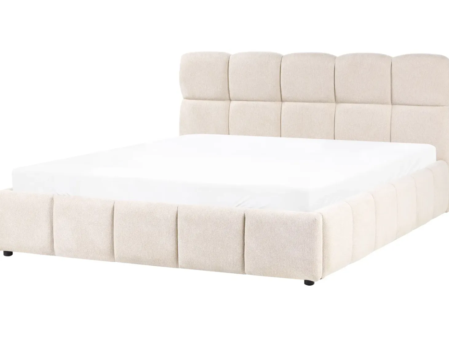 Clearance Łóżko z pojemnikiem NOYON Jasno 180 x 200 cm Łóżka Tapicerowane|Łóżka Podwójne