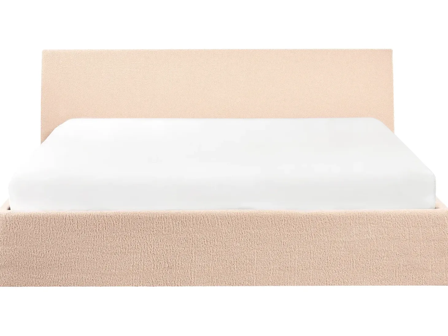 Sale Łóżko z pojemnikiem ORBEY Boucle 180 x 200 cm Łóżka Tapicerowane|Łóżka Podwójne