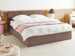 Best Łóżko z pojemnikiem ORBEY Boucle 180 x 200 cm Łóżka Tapicerowane|Łóżka Podwójne