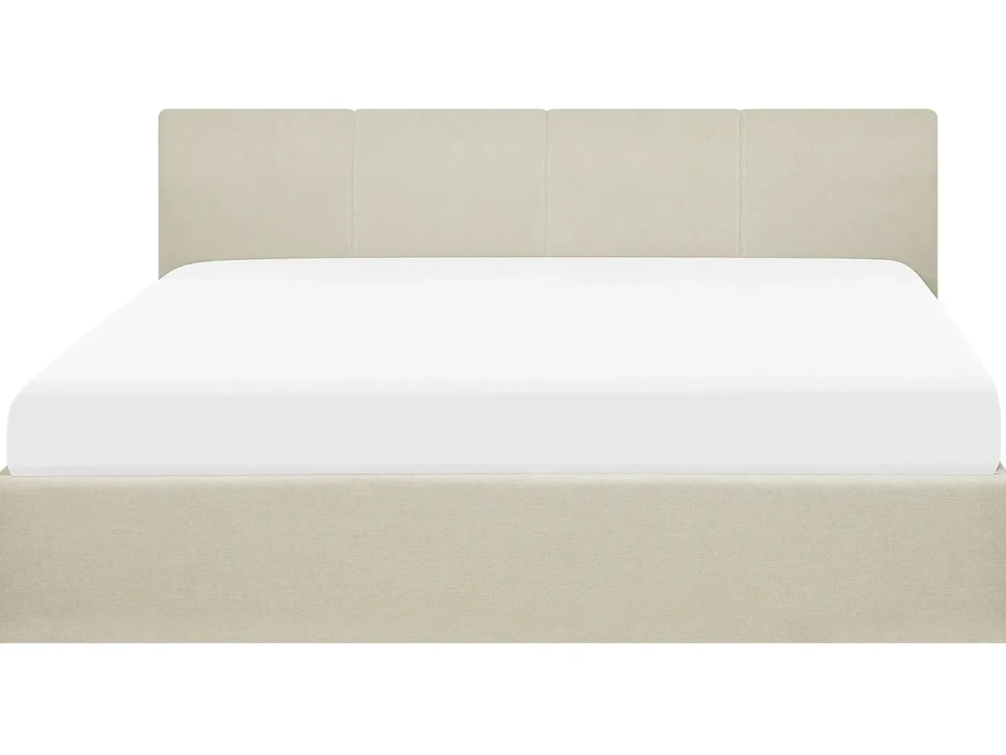 Outlet Łóżko z pojemnikiem ORBEY Jasno 180 x 200 cm Łóżka Tapicerowane|Łóżka Podwójne