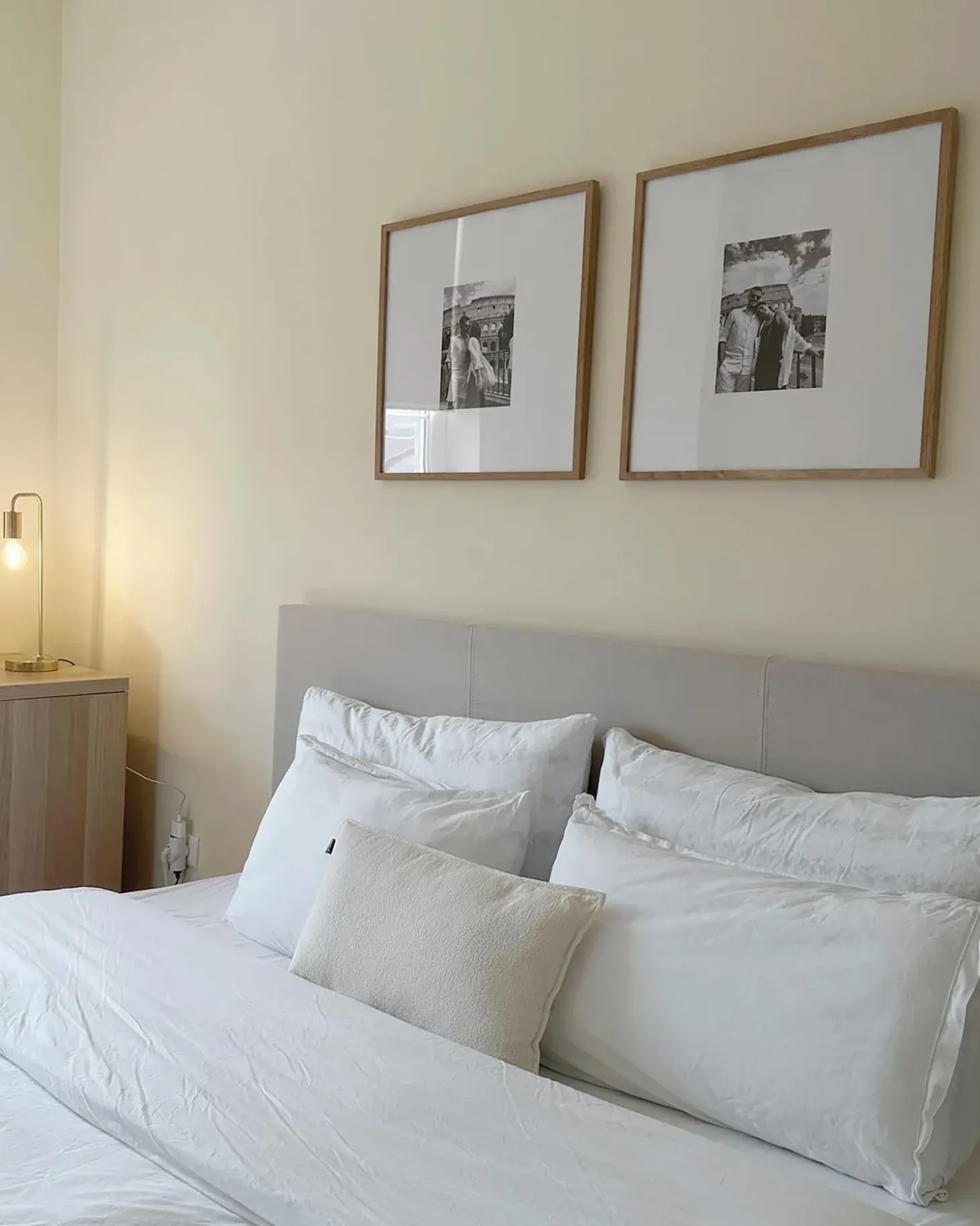 Outlet Łóżko z pojemnikiem ORBEY Jasno 180 x 200 cm Łóżka Tapicerowane|Łóżka Podwójne