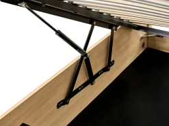 Clearance Łóżko z pojemnikiem PEROUGES Jasno 180 x 200 cm Łóżka Podwójne|Łóżka Z Pojemnikiem