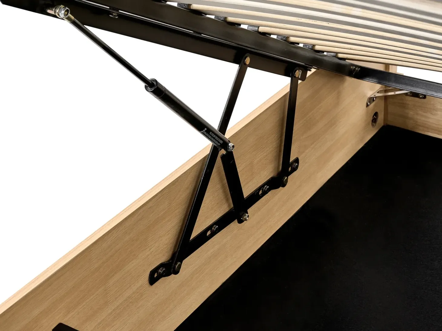 Clearance Łóżko z pojemnikiem PEROUGES Jasno 180 x 200 cm Łóżka Podwójne|Łóżka Z Pojemnikiem