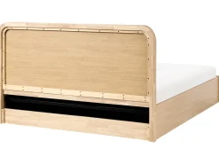 Clearance Łóżko z pojemnikiem PEROUGES Jasno 180 x 200 cm Łóżka Podwójne|Łóżka Z Pojemnikiem