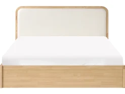 Clearance Łóżko z pojemnikiem PEROUGES Jasno 180 x 200 cm Łóżka Podwójne|Łóżka Z Pojemnikiem