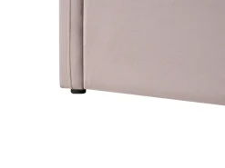 Sale POLIGNAC Welur Pastelowy róż 90 x 200 cm Dzieci Łóżka Z Pojemnikiem|Łóżka Pojedyncze