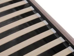 Sale POLIGNAC Welur Pastelowy róż 90 x 200 cm Dzieci Łóżka Z Pojemnikiem|Łóżka Pojedyncze