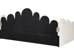 POLIGNAC Welur Jasno 90 x 200 cm Dzieci Łóżka Z Pojemnikiem|Łóżka Pojedyncze