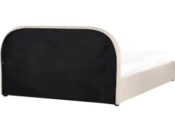 Clearance Łóżko z pojemnikiem QUILLIEN Jasno 160 x 200 cm Łóżka Tapicerowane|Łóżka Podwójne