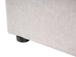Best Łóżko z pojemnikiem QUILLIEN Szenil Beżowoszary 180 x 200 cm Łóżka Tapicerowane|Łóżka Podwójne