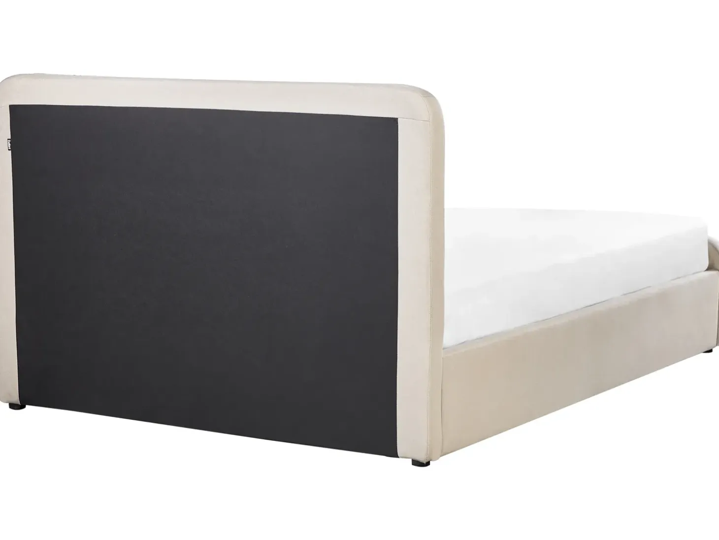 Online RENNES Beżowy 140 x 200 cm Łóżka Tapicerowane|Łóżka Podwójne