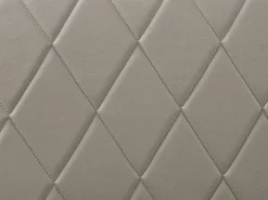 Best Łóżko z pojemnikiem ROCHEFORT Ekoskóra Beżowo 180 x 200 cm Łóżka Podwójne|Łóżka Skórzane