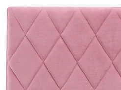 Sale Łóżko z pojemnikiem ROCHEFORT Welur 160 x 200 cm Łóżka Tapicerowane|Łóżka Podwójne