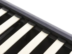 Outlet ROUEN Welur Ciemno 180 x 200 cm Łóżka Tapicerowane|Łóżka Podwójne