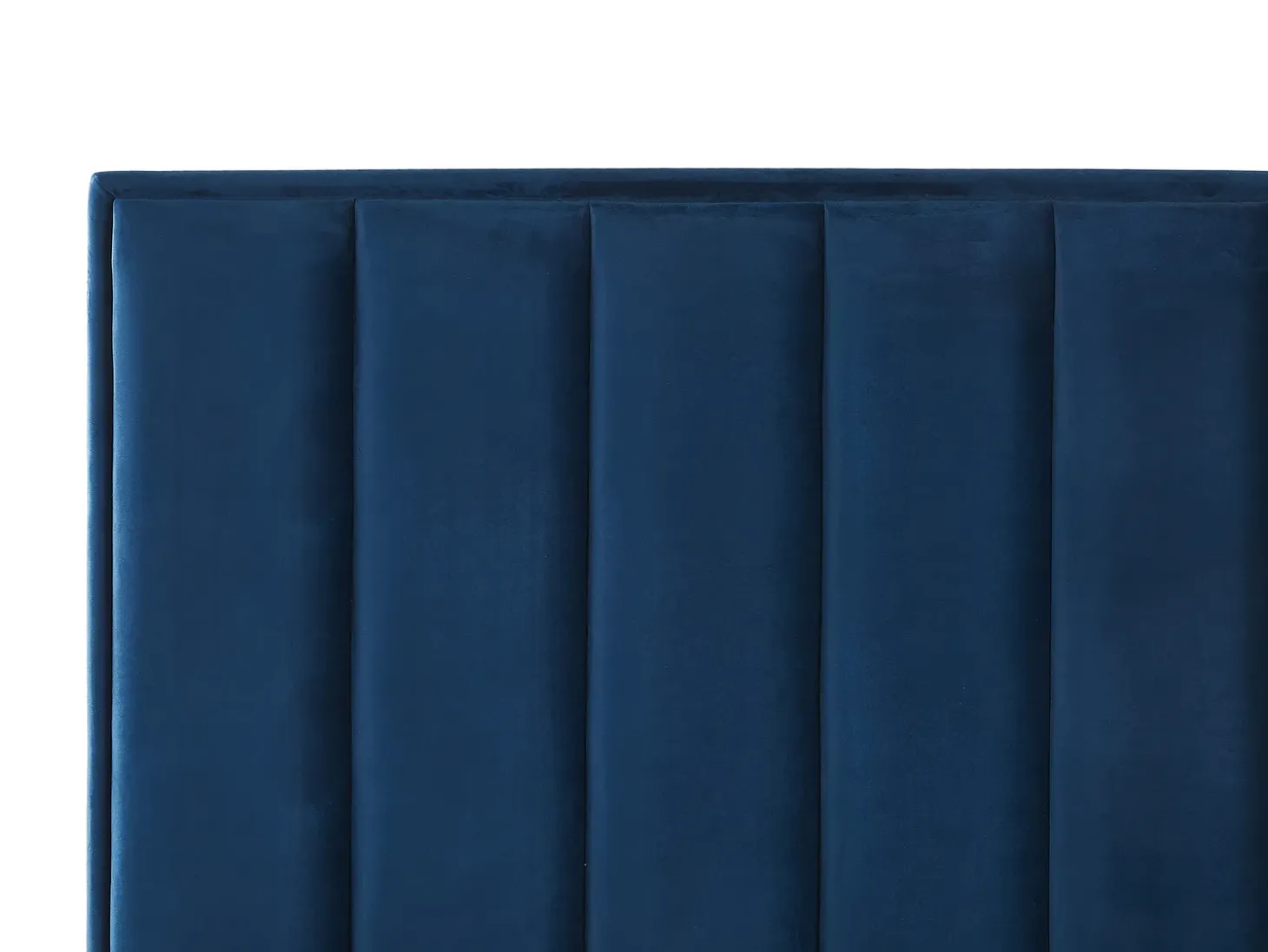 Hot Łóżko z pojemnikiem SEZANNE Welur Granatowy 180 x 200 cm Łóżka Tapicerowane|Łóżka Podwójne