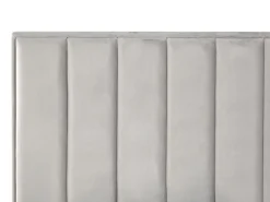 New SEZANNE Welur Jasnoszary 180 x 200 cm Łóżka Tapicerowane|Łóżka Podwójne