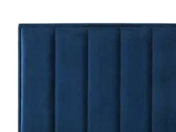 Best Łóżko z pojemnikiem SEZANNE Welur Granatowy 140 x 200 cm Łóżka Tapicerowane|Łóżka Podwójne
