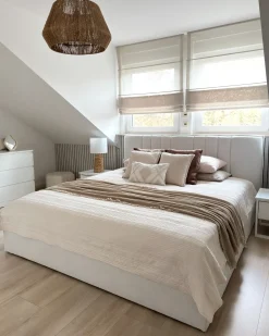 Hot Łóżko z pojemnikiem TARASCON Jasno 180 x 200 cm Łóżka Tapicerowane|Łóżka Podwójne