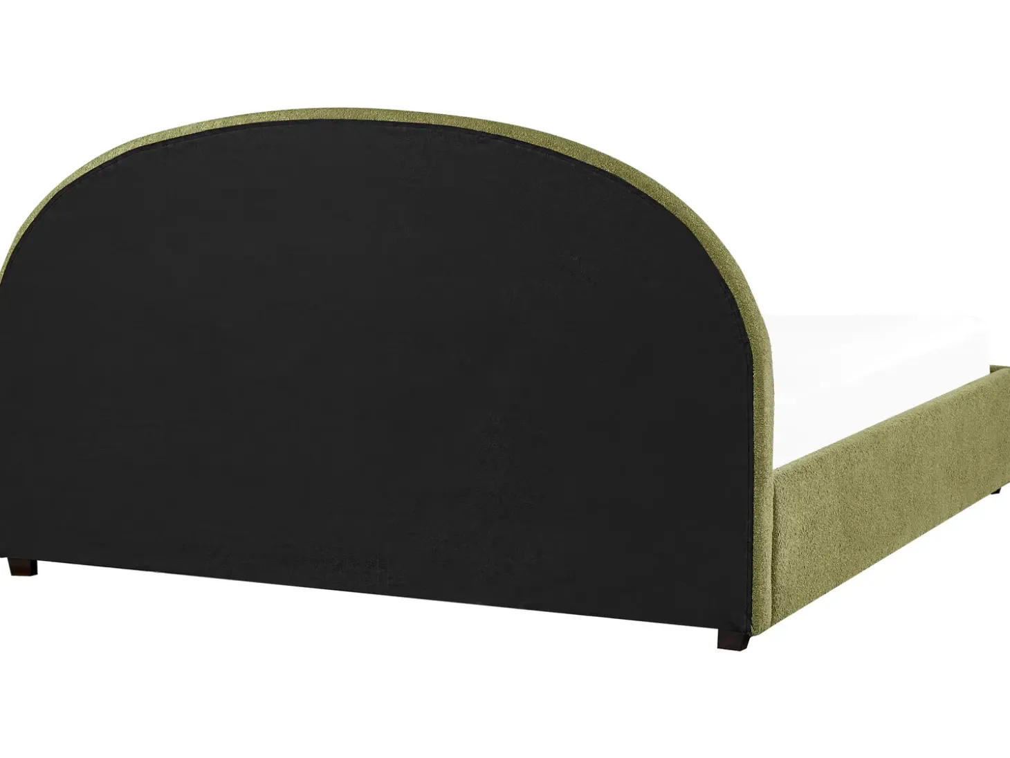 Discount VAUCLUSE Boucle Oliwkowy 180 x 200 cm Łóżka Tapicerowane|Łóżka Podwójne