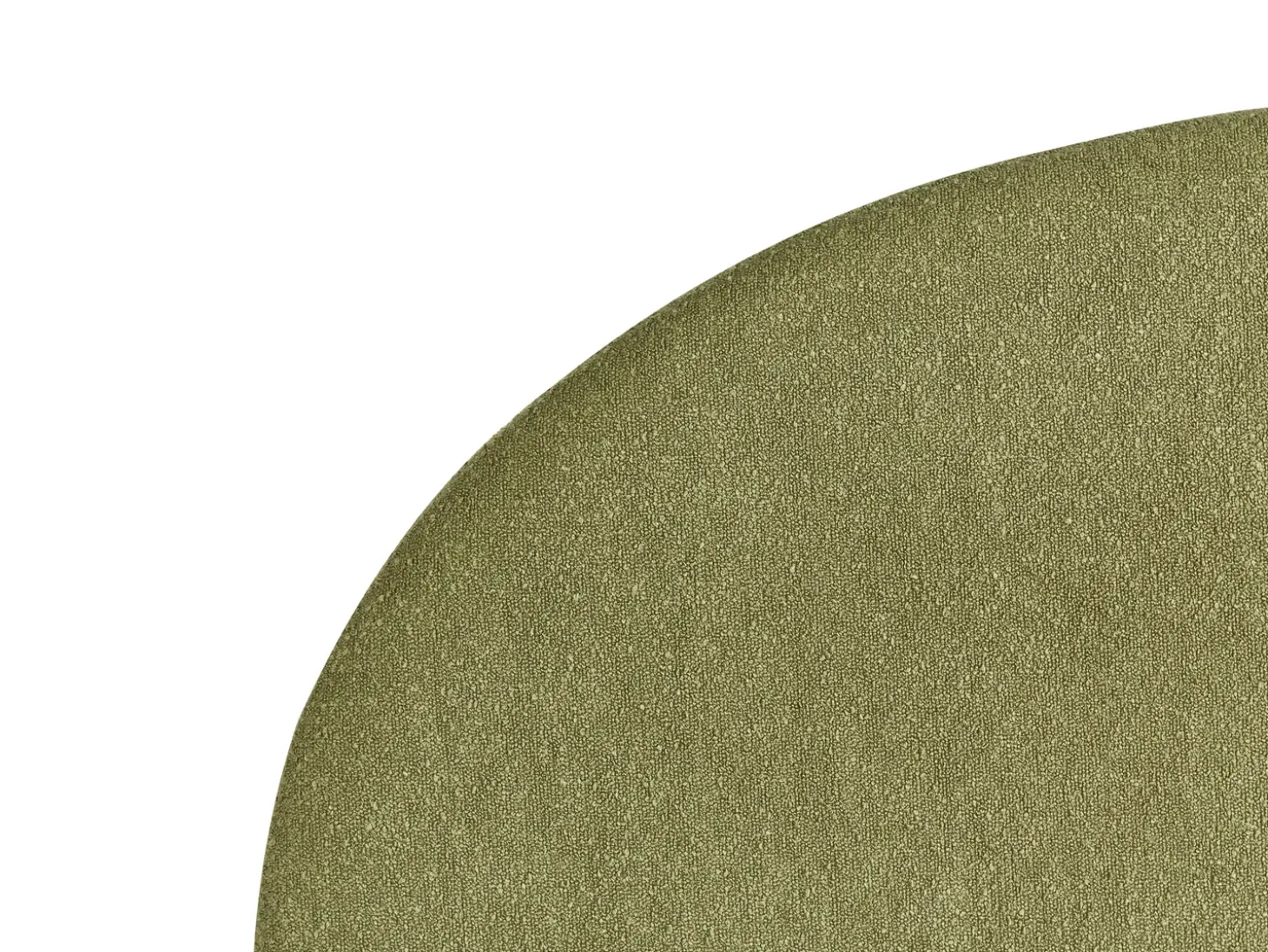 Discount VAUCLUSE Boucle Oliwkowy 180 x 200 cm Łóżka Tapicerowane|Łóżka Podwójne