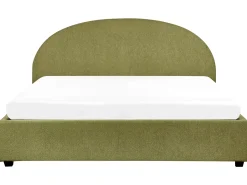 Discount VAUCLUSE Boucle Oliwkowy 180 x 200 cm Łóżka Tapicerowane|Łóżka Podwójne