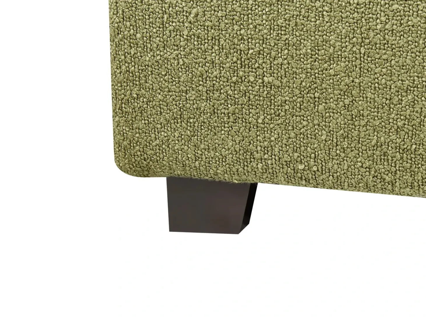 Discount VAUCLUSE Boucle Oliwkowy 180 x 200 cm Łóżka Tapicerowane|Łóżka Podwójne