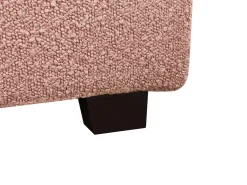 Online VAUCLUSE Boucle Pastelowy róż 140 x 200 cm Łóżka Tapicerowane|Łóżka Podwójne