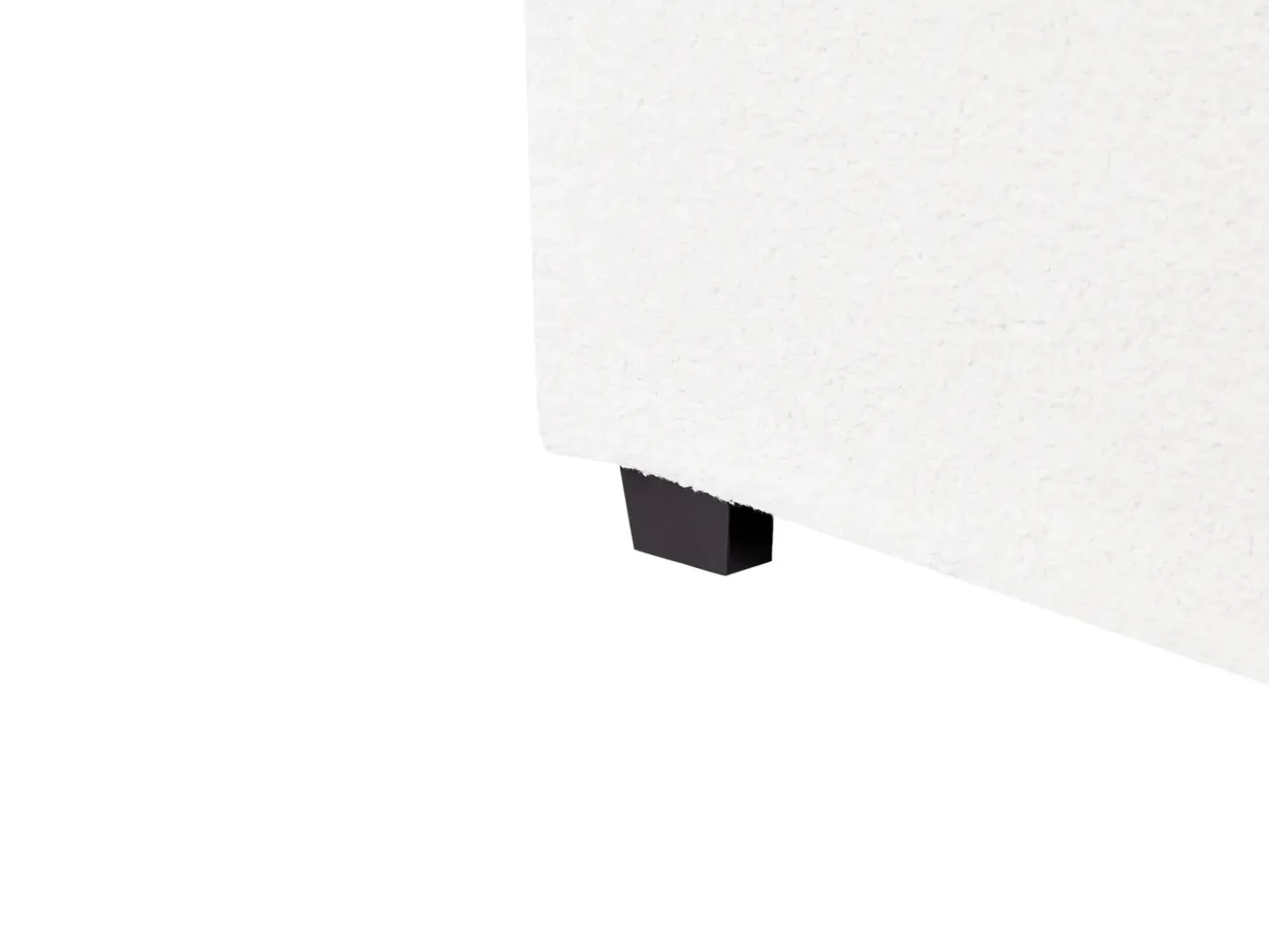 Outlet VAUCLUSE Boucle Złamana biel 160 x 200 cm Łóżka Tapicerowane|Łóżka Podwójne