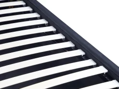 Clearance Łóżko z pojemnikiem VERNOYES Welur Czarny 160 x 200 cm Łóżka Tapicerowane|Łóżka Podwójne