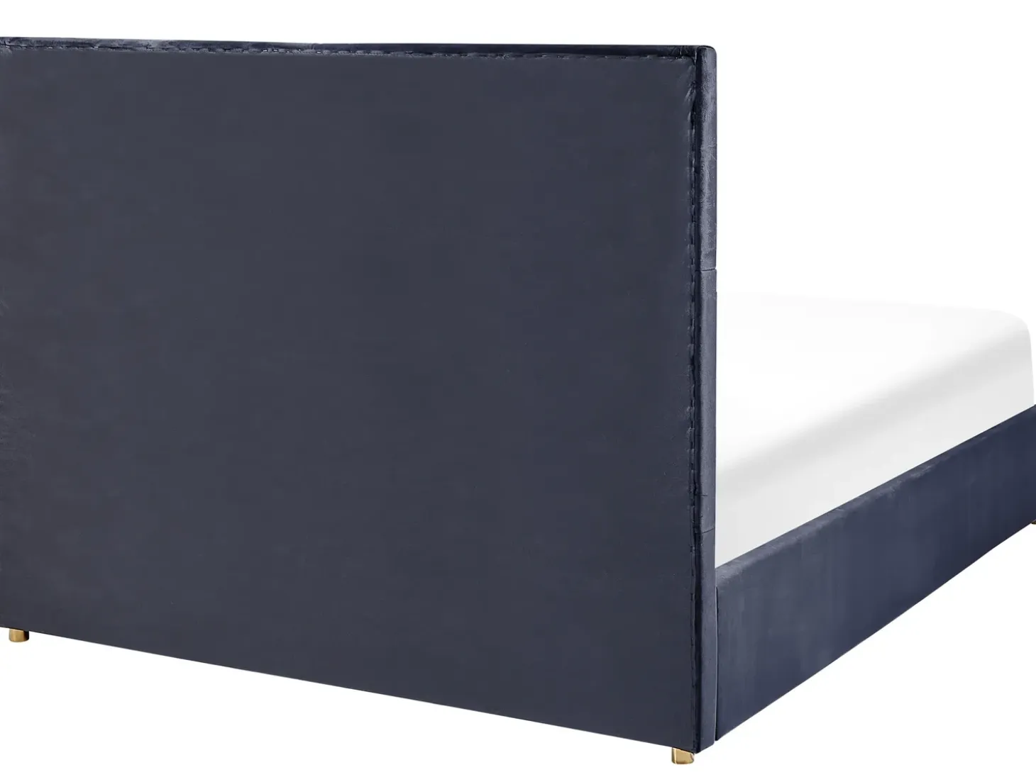 Clearance Łóżko z pojemnikiem VERNOYES Welur Czarny 160 x 200 cm Łóżka Tapicerowane|Łóżka Podwójne