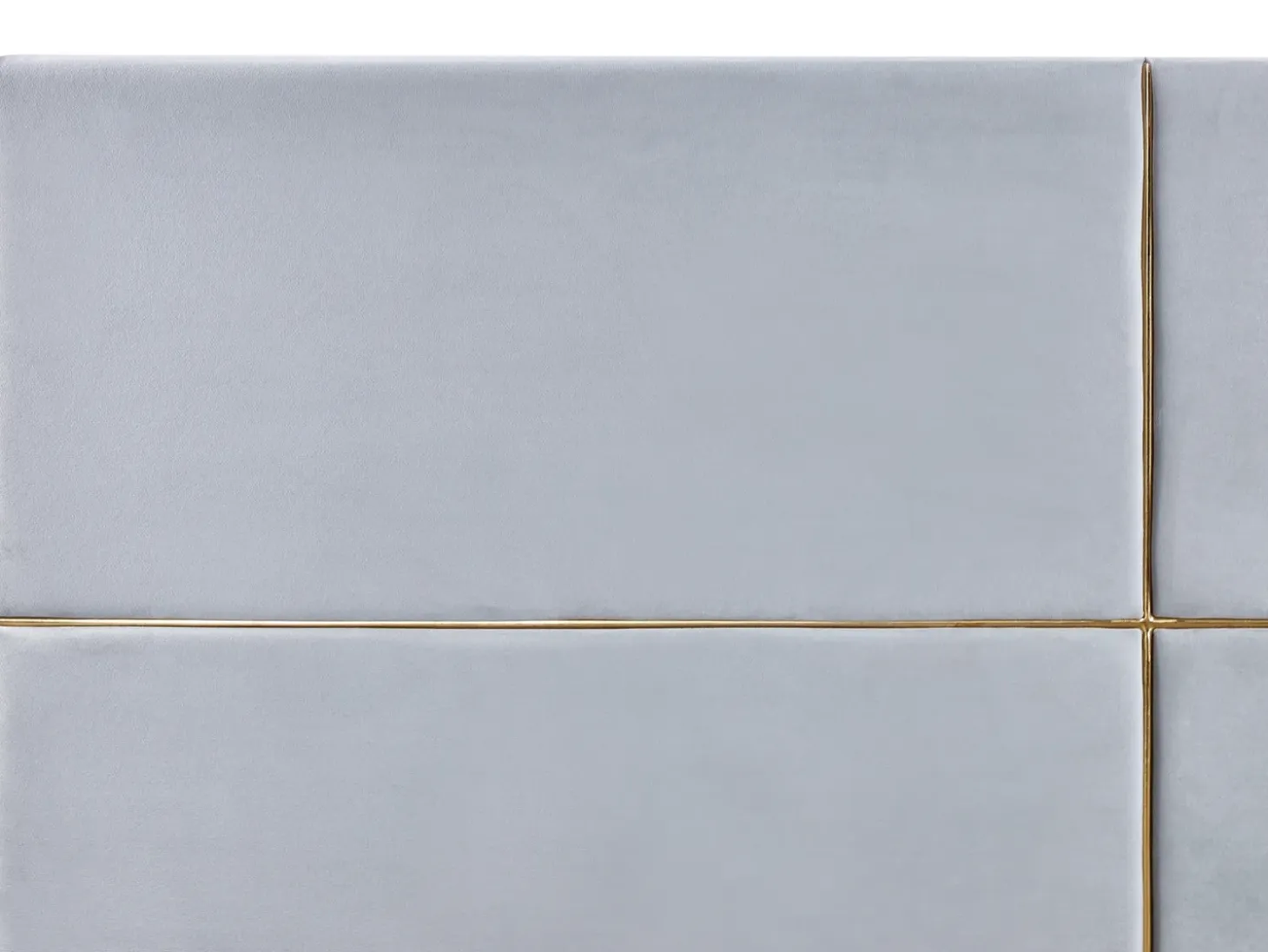 Discount Łóżko z pojemnikiem VERNOYES Welur Jasnoszary 160 x 200 cm Łóżka Tapicerowane|Łóżka Podwójne