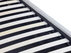 Discount Łóżko z pojemnikiem VERNOYES Welur Jasnoszary 160 x 200 cm Łóżka Tapicerowane|Łóżka Podwójne
