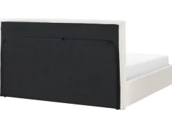 Outlet Łóżko z pojemnikiem VION Boucle Złamana biel 180 x 200 cm Łóżka Tapicerowane|Łóżka Podwójne