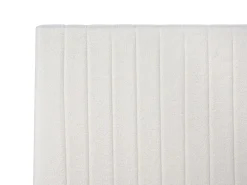Outlet Łóżko z pojemnikiem VION Boucle Złamana biel 180 x 200 cm Łóżka Tapicerowane|Łóżka Podwójne