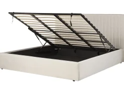Discount Łóżko z pojemnikiem VION Jasno 180 x 200 cm Łóżka Tapicerowane|Łóżka Podwójne