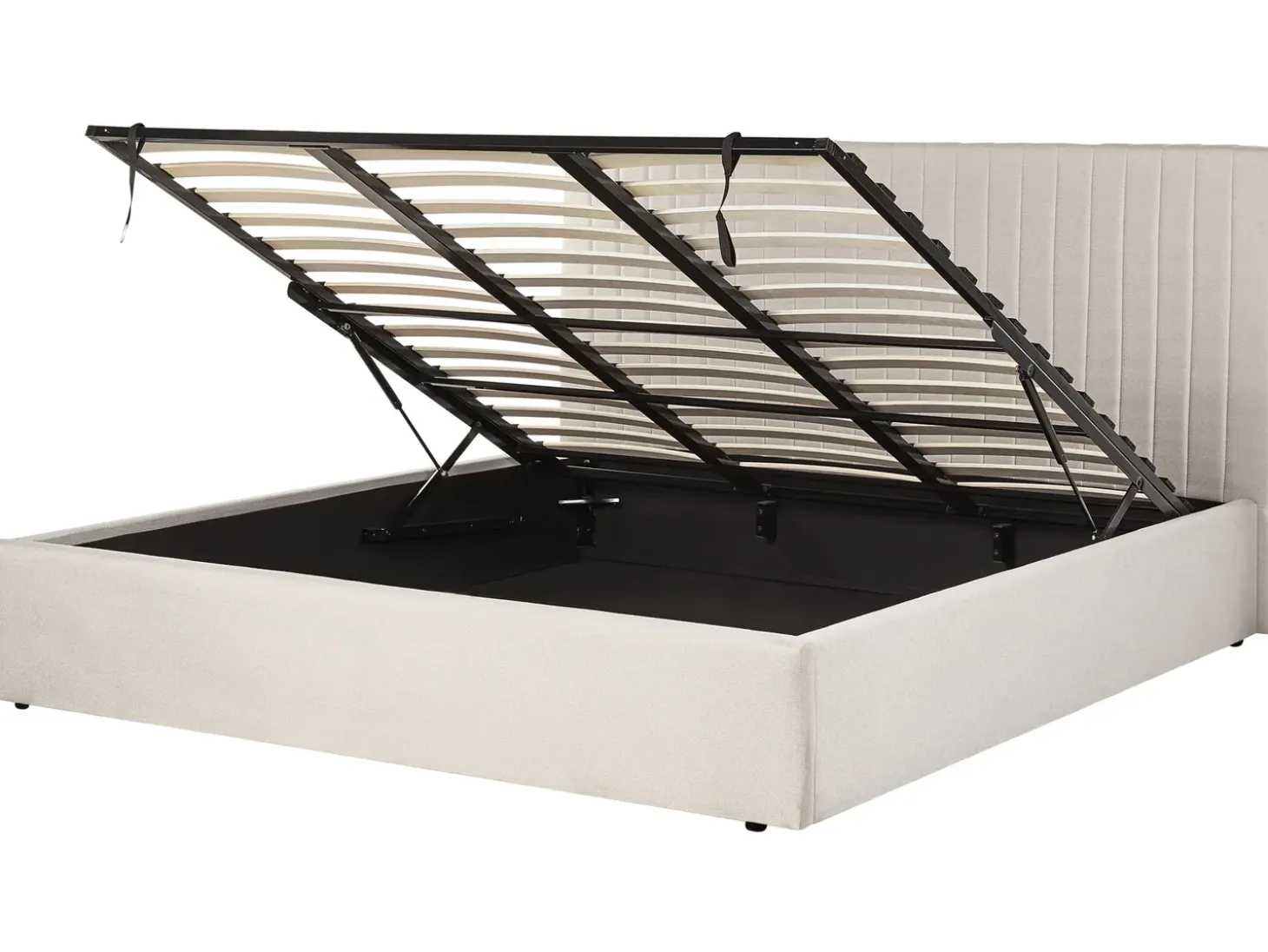 Discount Łóżko z pojemnikiem VION Jasno 180 x 200 cm Łóżka Tapicerowane|Łóżka Podwójne