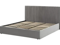 Discount Łóżko z pojemnikiem VION Welur 180 x 200 cm Łóżka Tapicerowane|Łóżka Podwójne